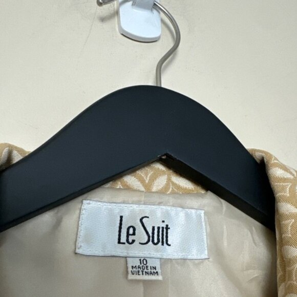 Le Suit Cream Patterned Coat - Picture 4 of 7